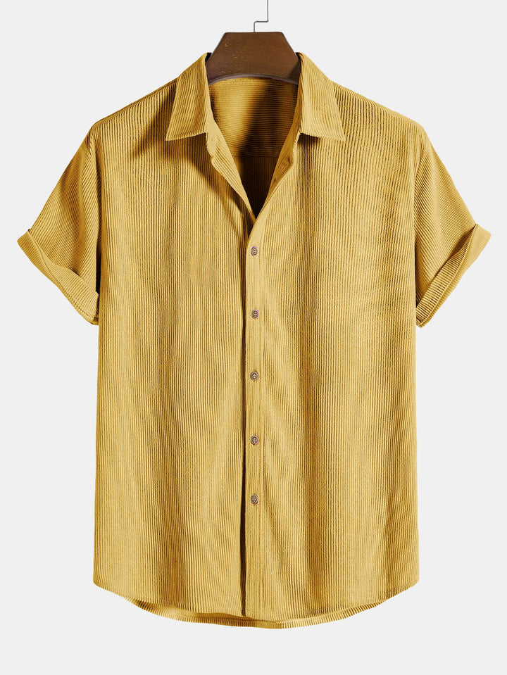 Gunther™ | Baumwoll-Knopf-Shirt mit kurzen Ärmeln