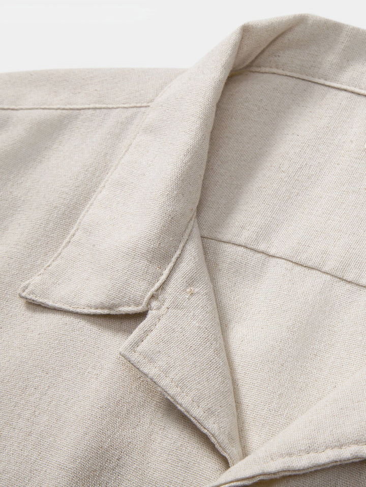 Hadrian™ | Kubanisches Leinenhemd mit Taschen