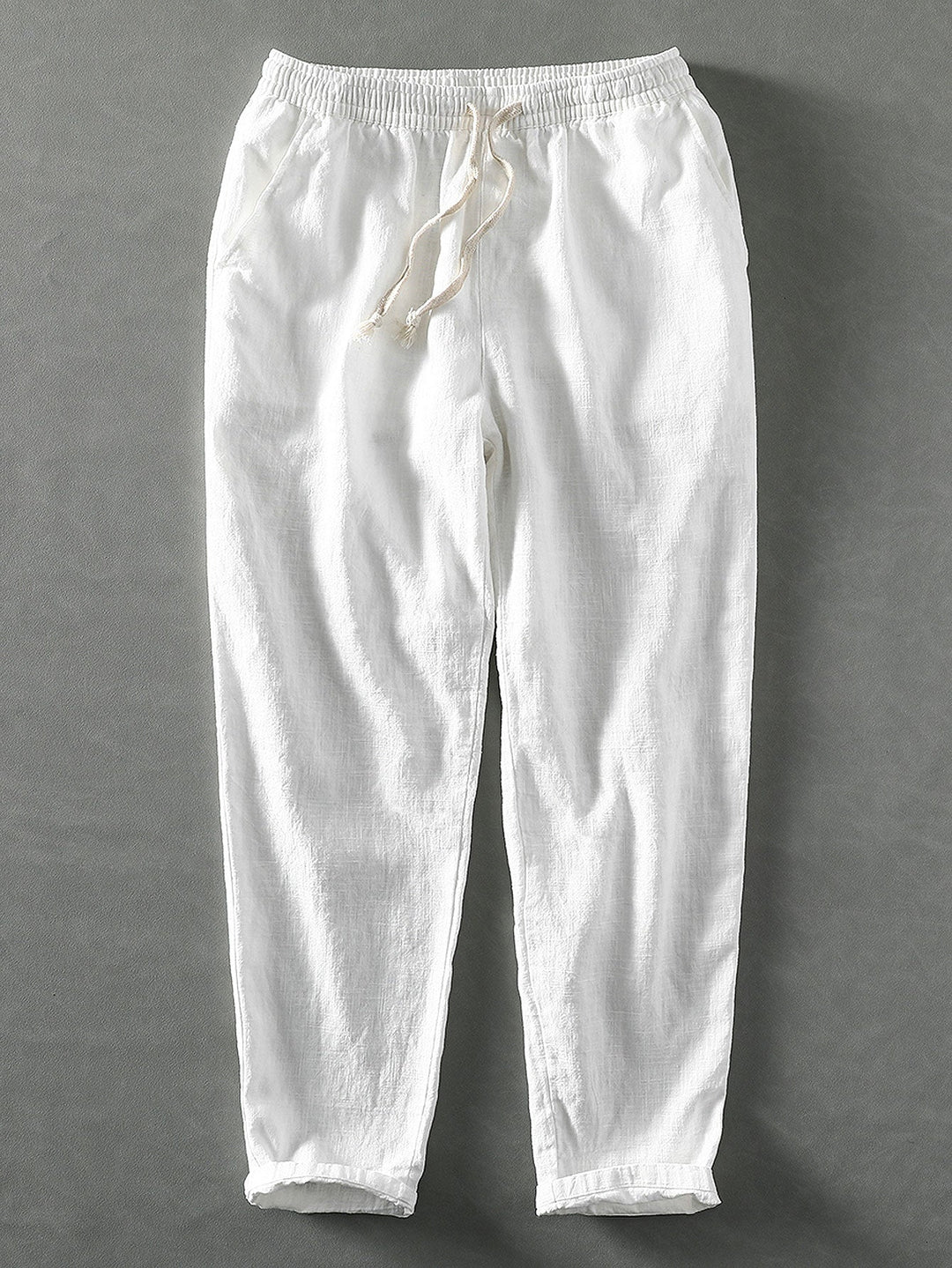 Claus - Leinen-Baumwoll-Mischung Cropped Pants