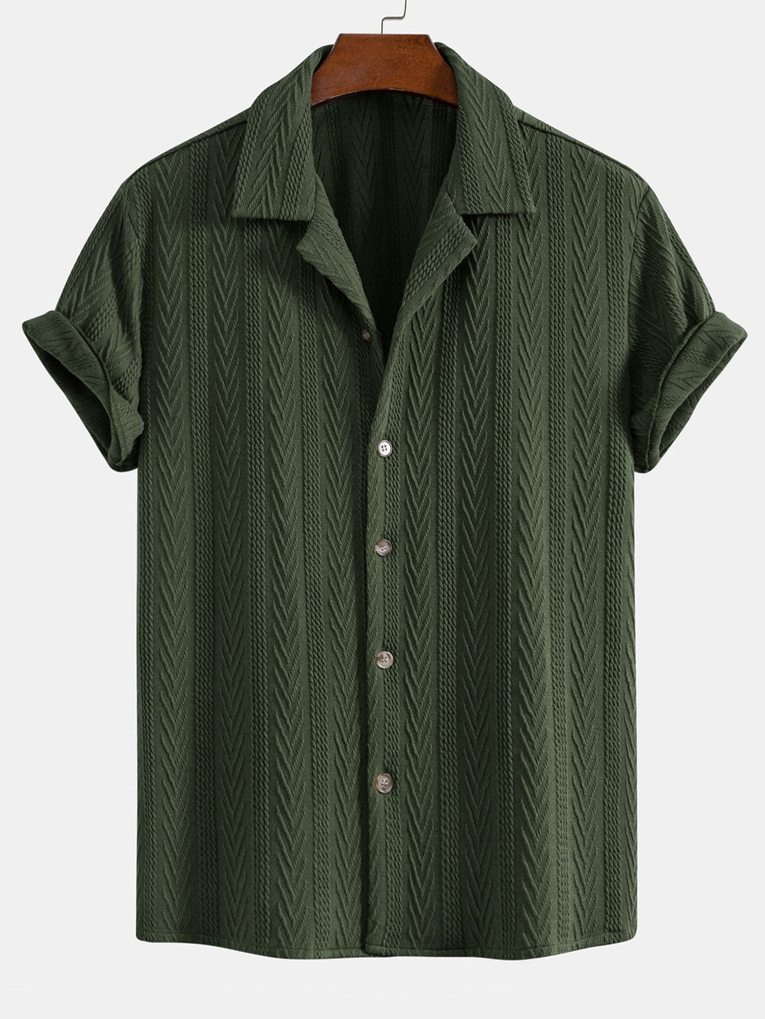Gregorius™ | Kubanisches Hemd aus strukturiertem Jacquard