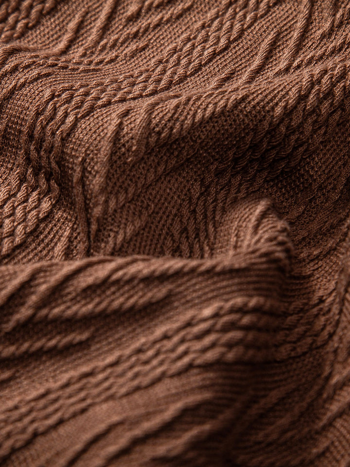 Gregorius™ | Kubanisches Hemd aus strukturiertem Jacquard