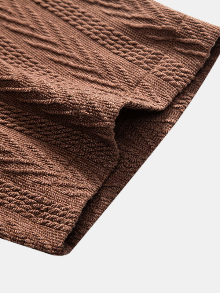 Gregorius™ | Kubanisches Hemd aus strukturiertem Jacquard