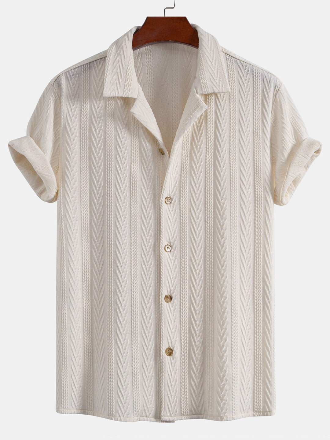 Gregorius™ | Kubanisches Hemd aus strukturiertem Jacquard