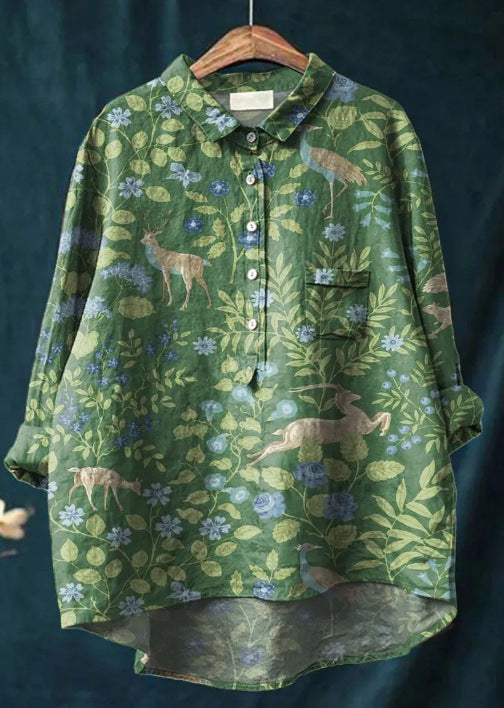 Laura™ | Klassische Bluse mit Blumenmuster