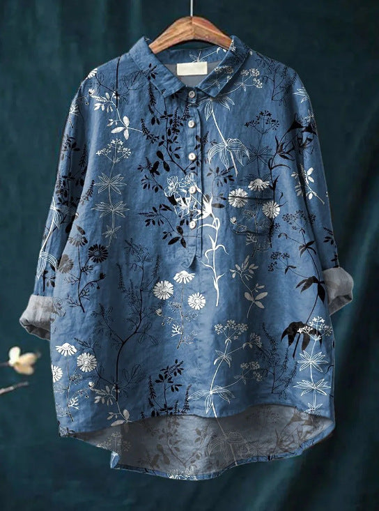 Laura™ | Klassische Bluse mit Blumenmuster