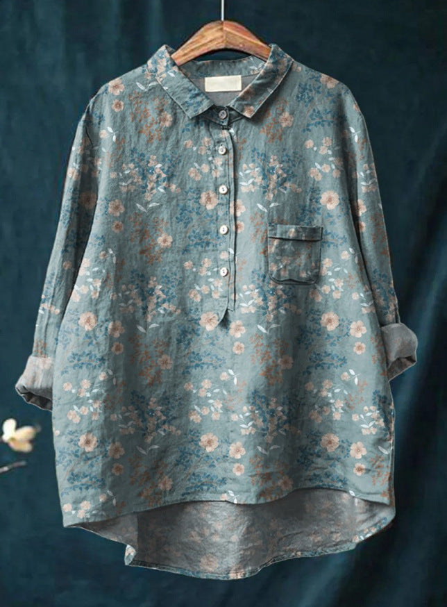 Laura™ | Klassische Bluse mit Blumenmuster