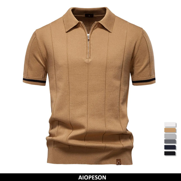 Adelhart™ | Herren-Poloshirt mit Reissverschluss