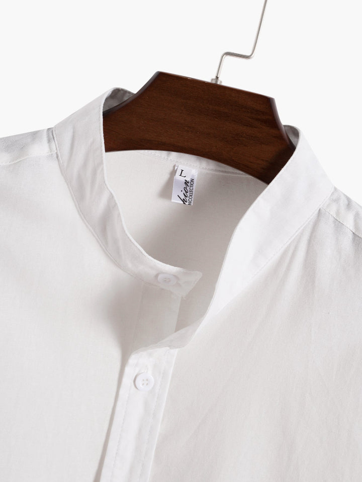 Hagen - Kurzärmelige Basic-T-Shirts im Leinen-Look