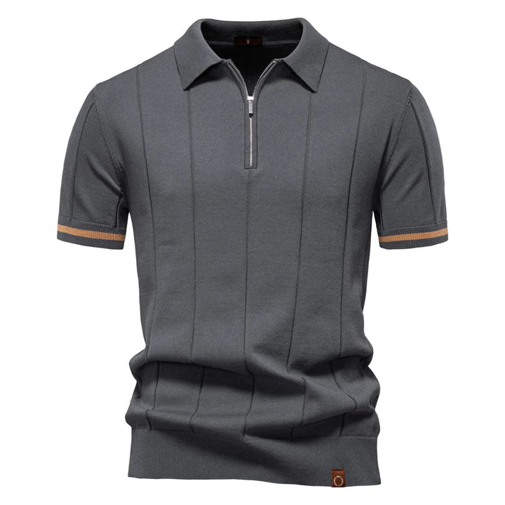Adelhart™ | Herren-Poloshirt mit Reissverschluss