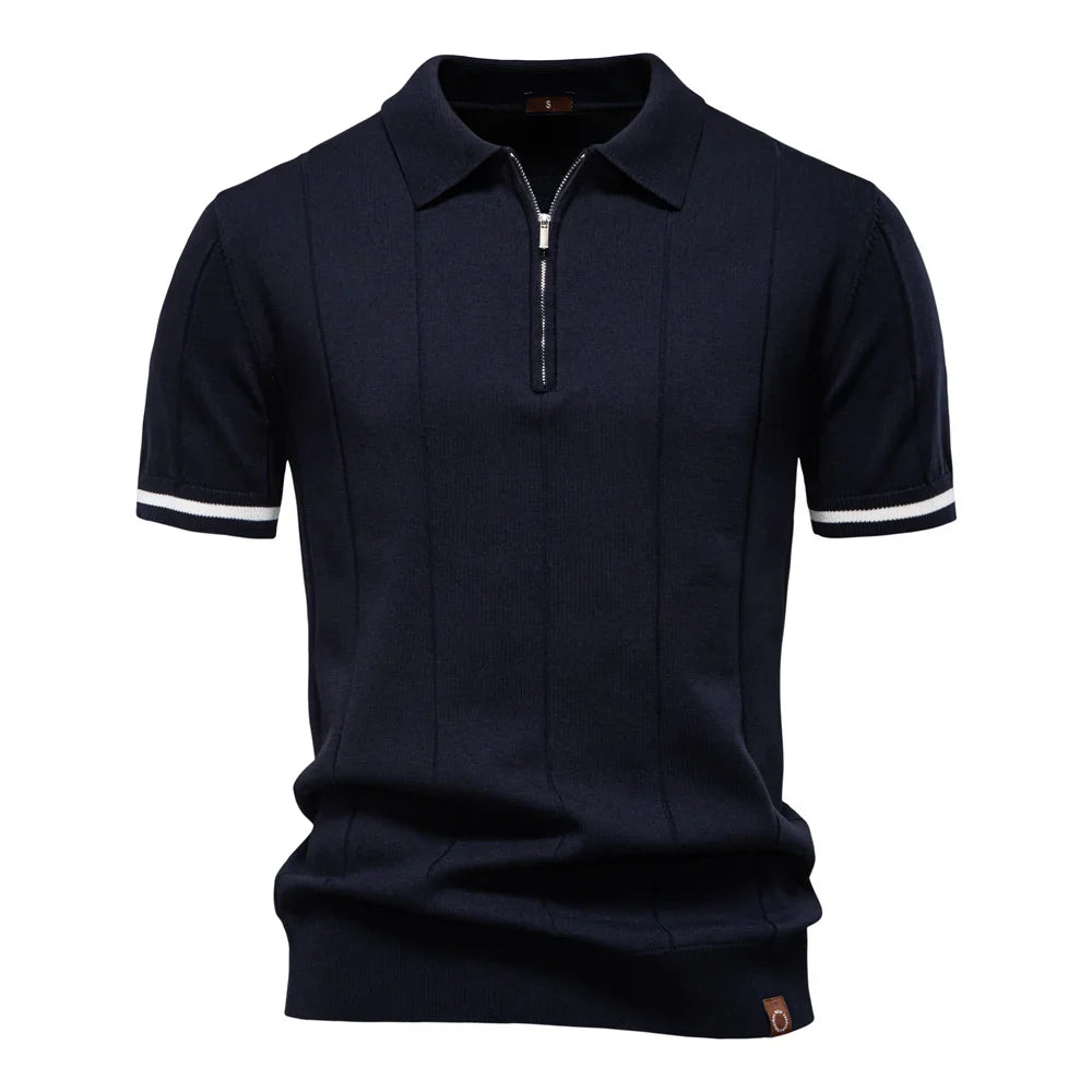 Adelhart™ | Herren-Poloshirt mit Reissverschluss