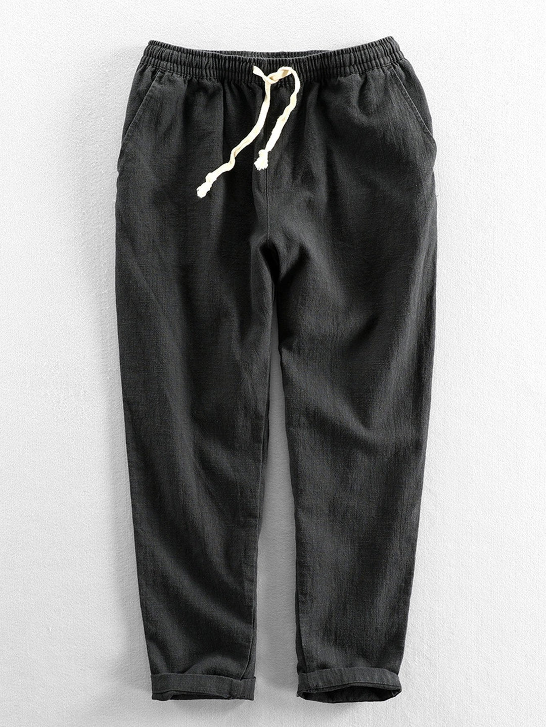 Claus - Leinen-Baumwoll-Mischung Cropped Pants