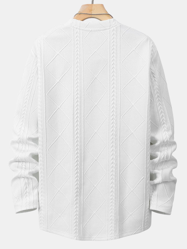 Edmund - Jacquard-Schleifensaum T-Shirt & Jogginghose