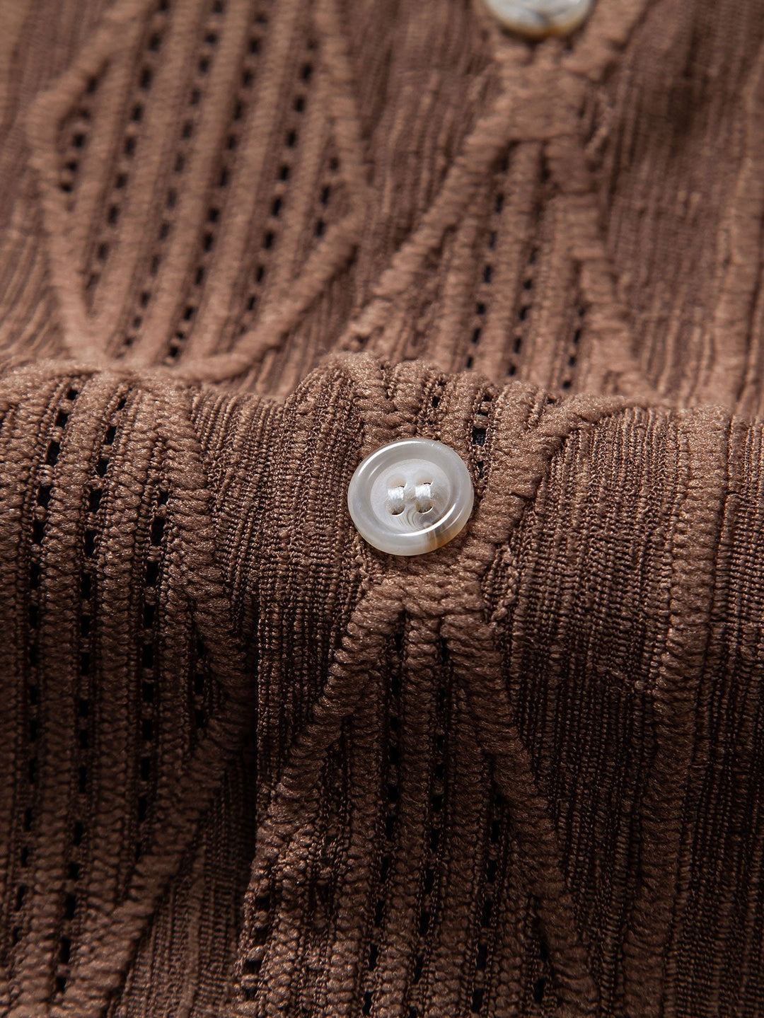 Gerd - Geometrisches Jacquard-Kubanisches Hemd