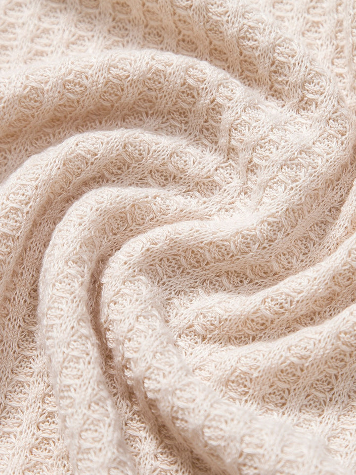 Eckart - Gestricktes Waffel-Poloshirt