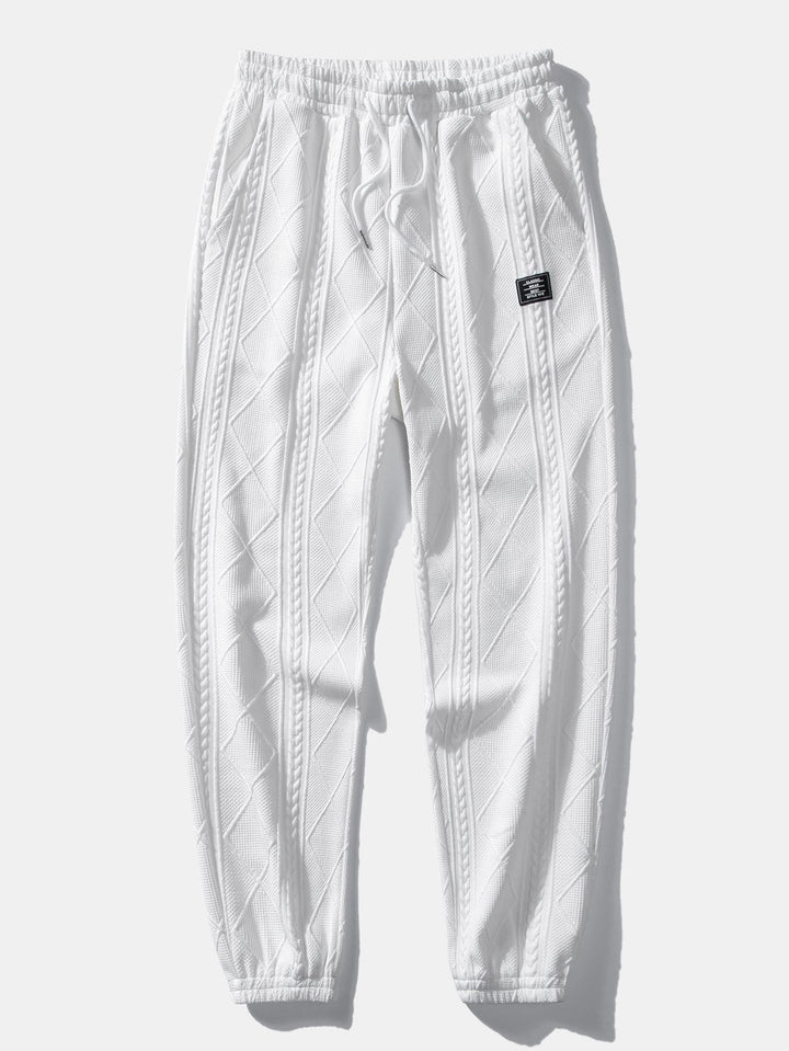 Edmund - Jacquard-Schleifensaum T-Shirt & Jogginghose