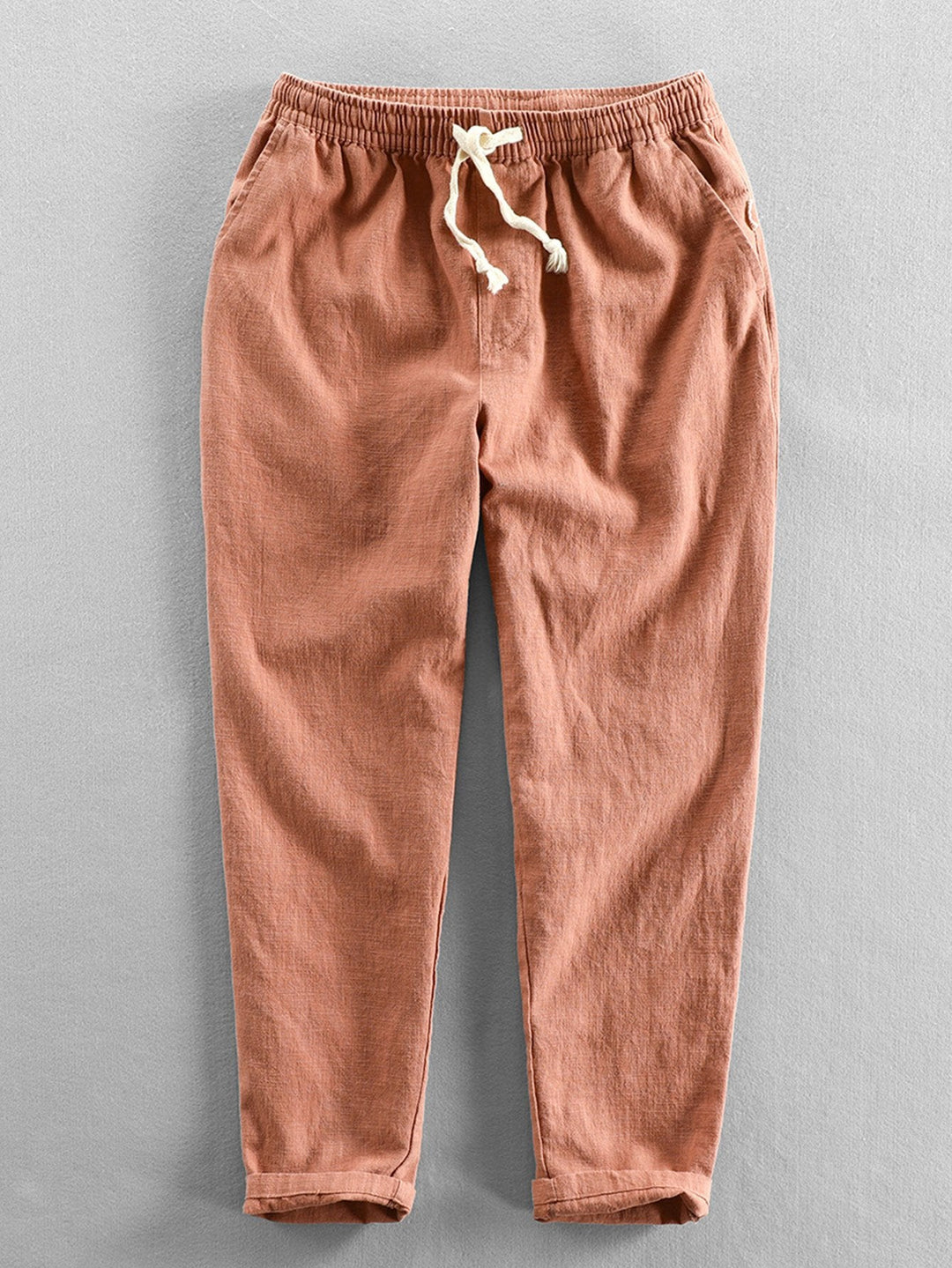 Claus - Leinen-Baumwoll-Mischung Cropped Pants