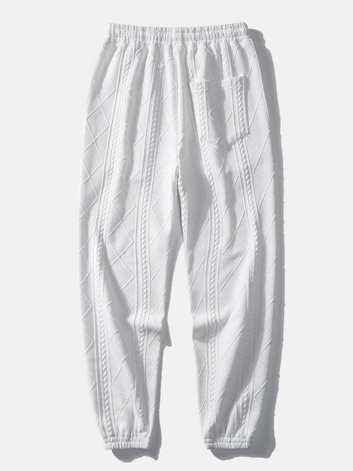 Edmund - Jacquard-Schleifensaum T-Shirt & Jogginghose