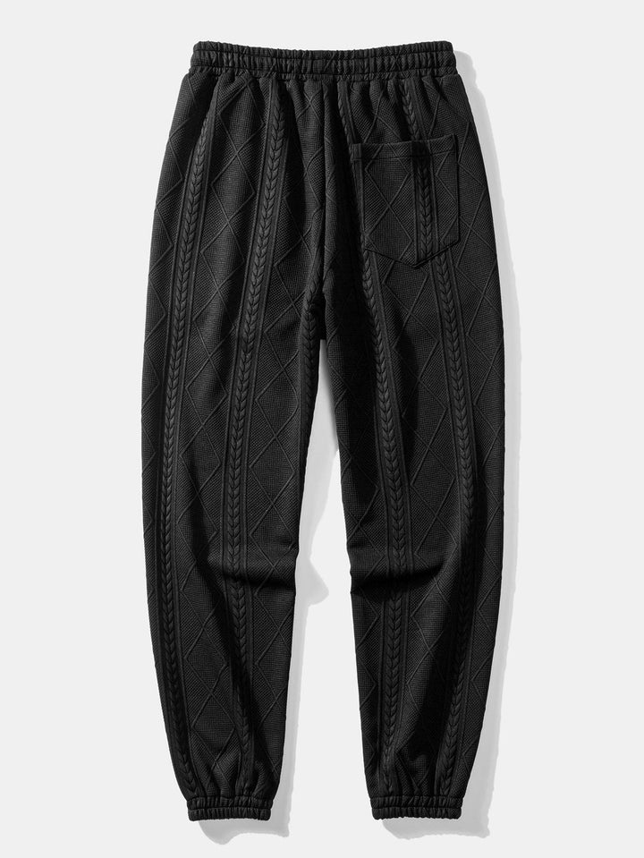 Edmund - Jacquard-Schleifensaum T-Shirt & Jogginghose