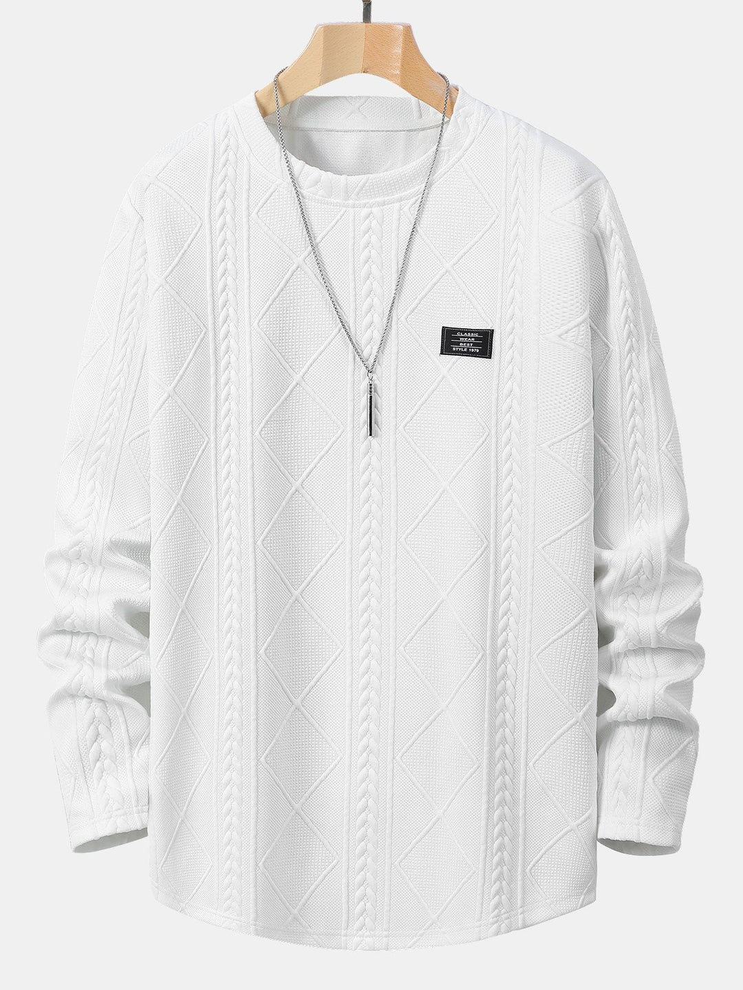 Edmund - Jacquard-Schleifensaum T-Shirt & Jogginghose