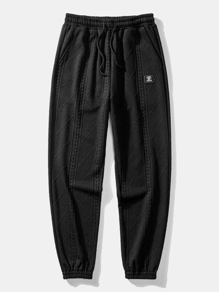 Edmund - Jacquard-Schleifensaum T-Shirt & Jogginghose